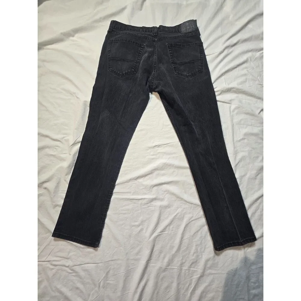 Levi Strauss Signature Size 36 x 30 Black Skinny Mens Jeans - 28